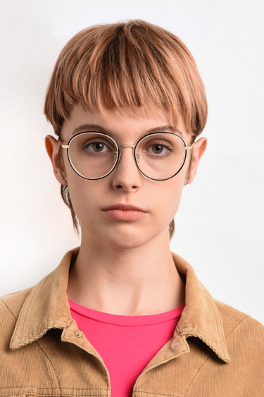 Premium Women Polaroid Eyeglasses: PLD D438/G - Havana Gold - SpecSMART Eye Clinic (Front Face View)